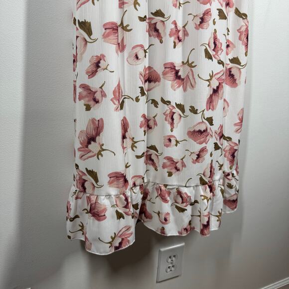 Grace Karin Dress Women S NWT Pink Rose Floral Milkmaid Adj Straps A-line Spring - Picture 5 of 7